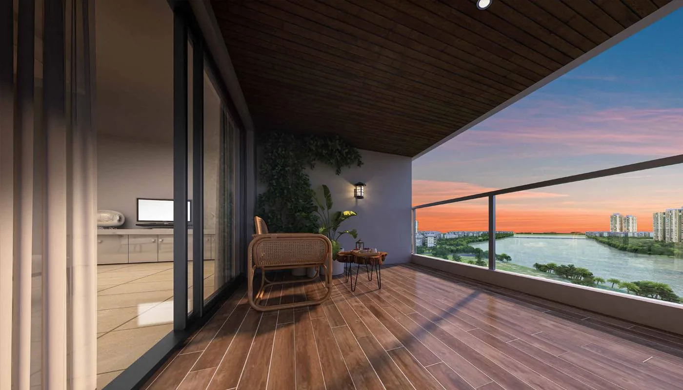 Balcony With River View